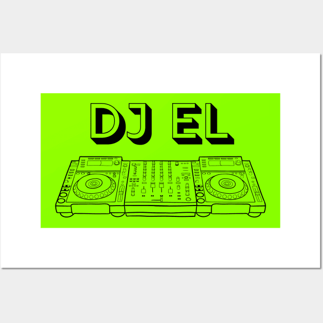 DJ EL brings the beat! Wall Art by It’s a DJ’s Life